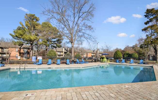 a swimming pool at Johnston Creek Crossing in Charlotte, NC