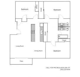 3 beds, 1.5 baths, 916 sqft, $1,863