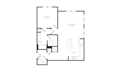 1 bed, 1 bath, 895 sqft, $1,156