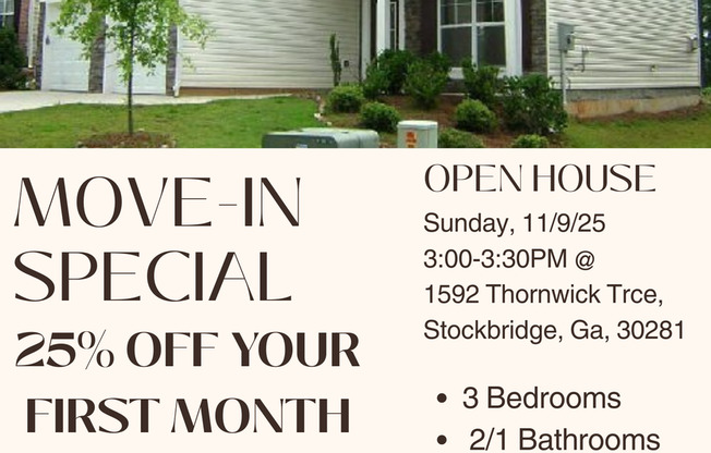 Stunning 3/2.5 Home in Monarch Village