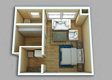 Studio, 1 bath, 352 sqft, $1,495