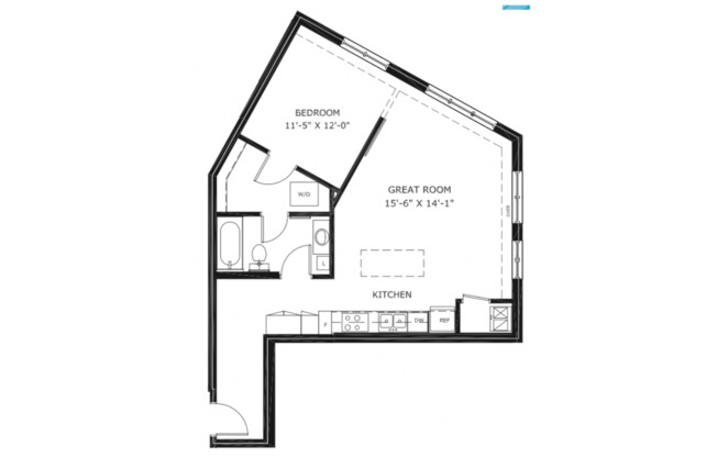 1 bed, 1 bath, 770 sqft, $1,745, Unit 212
