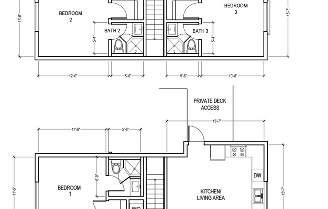 3 beds, 3 baths, 727 sqft, $5,600, Unit #2718.6