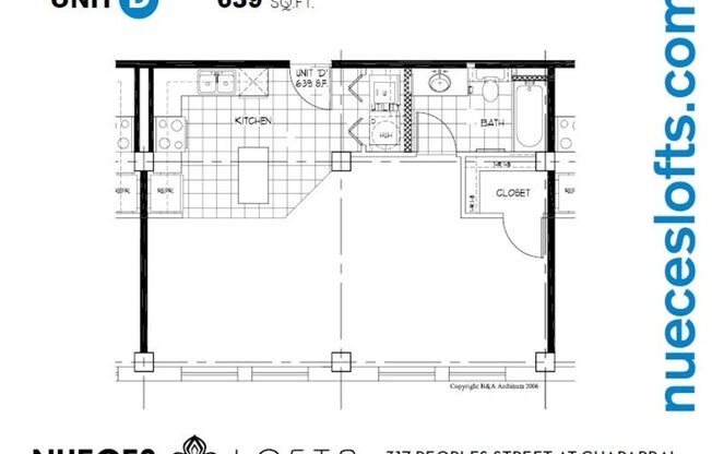 Studio, 1 bath, 639 sqft, $1,020