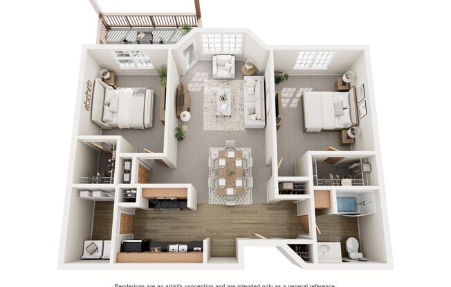 2 beds, 1 bath, 1,049 sqft, $1,975, Unit 232