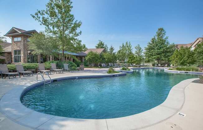 Pristine swimming pool at Stonepost Ranch, Overland Park, KS, 66221