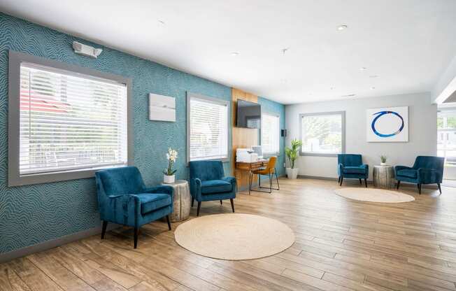 our waiting room is spacious and bright with plenty of seating and a flat screen tv