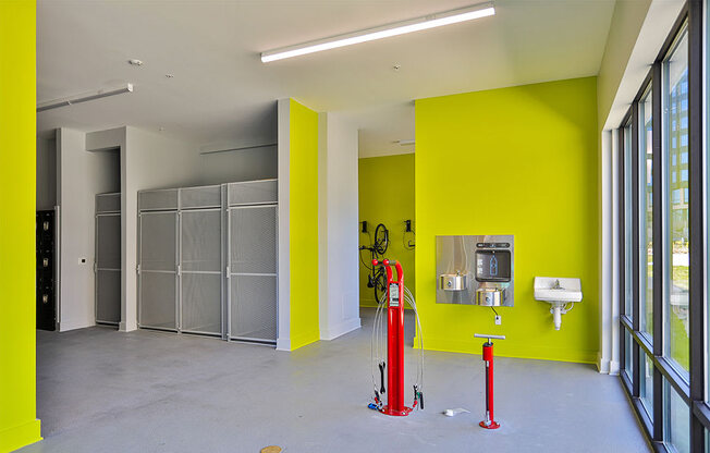 Bike Repair Station at Link Apartments® Montford, Charlotte, 28209