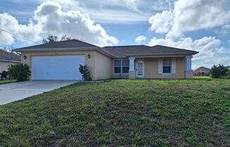 Single Family Home 3/2 , 2 car garage.