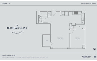 1 bed, 1 bath, 500 sqft, $4,645, Unit 6H