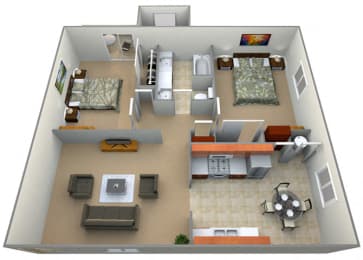 2 beds, 1 bath, 825 sqft, $1,935