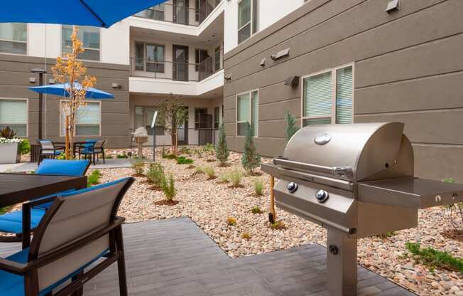 our apartments offer a clubhouse with a bbq