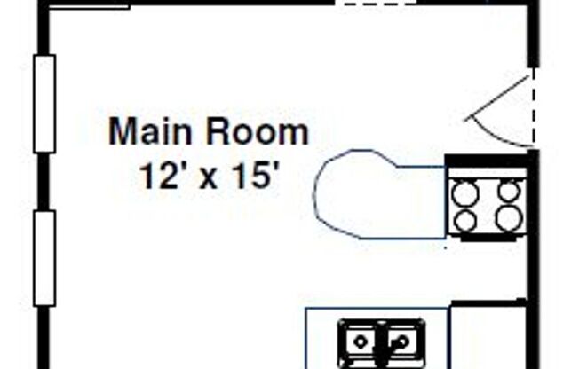 Studio, 1 bath, $1,150, Unit 840-611