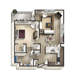 1 bed, 1 bath, $3,812