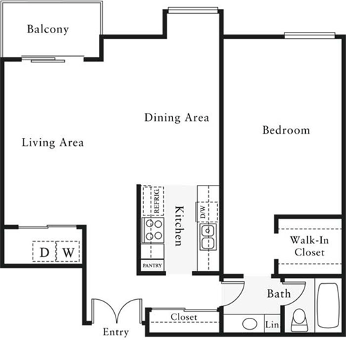 1 bed, 1 bath, 897 sqft, $3,035, Unit 0105
