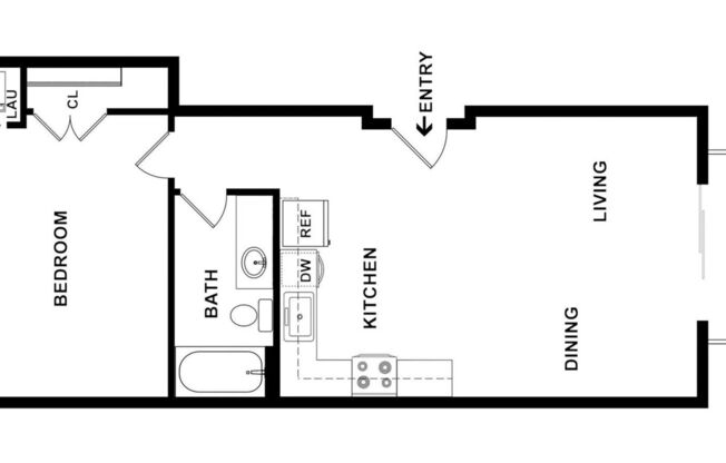 1 bed, 1 bath, 686 sqft, $2,365