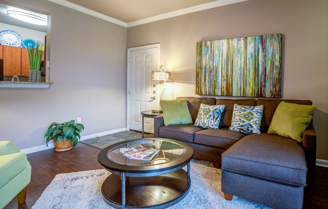 Living Room at The Ranch at Pinnacle Point Apartments in Rogers, AR