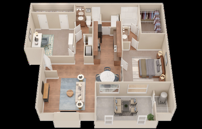 2 beds, 2 baths, 995 sqft, $1,399, Unit WC-202