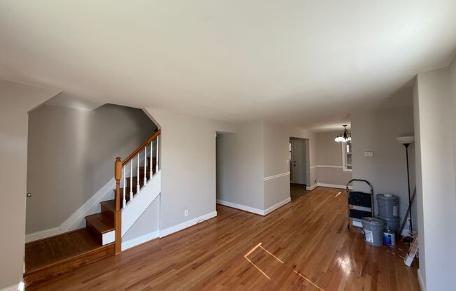 End Unit 3BR Townhome in Dundalk | Fresh Paint, Refinished Hardwood Floors, Fenced Yard, Off-Street Parking