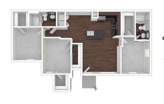 3 beds, 2 baths, 1,240 sqft, $2,085