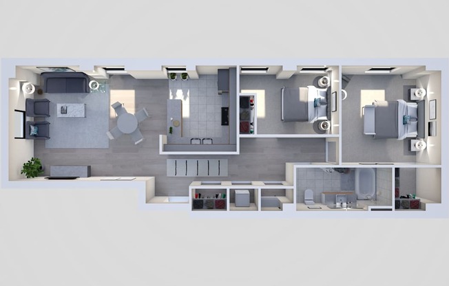 Apartment rental information of floor plan Arlington at Grand Wisconsin, Milwaukee, Wisconsin