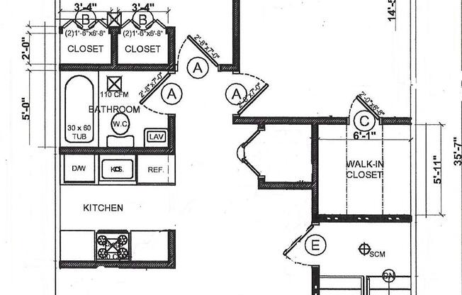 2 beds, 1 bath, 844 sqft, $4,995, Unit 3