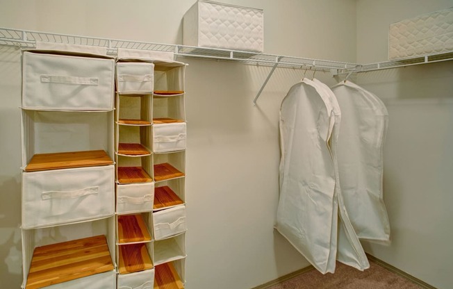 Portsmith Walk In Closet with Built In Shelf Apartments in Everett, WA