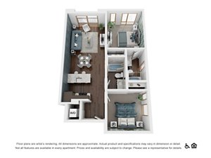 2 beds, 2 baths, 930 sqft, $2,775