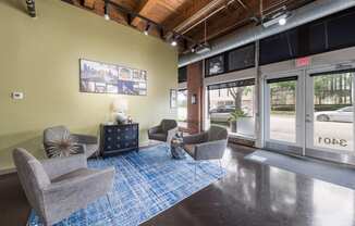 Leasing Office Seating Area at The Murray Lofts - Deep Ellum Lofts, Dallas, Texas, TX