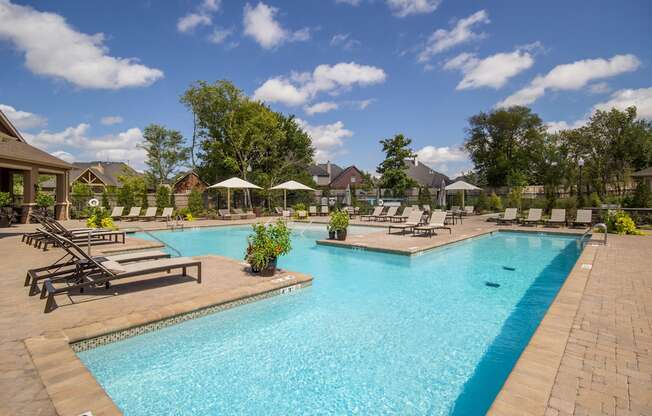 Swimming Pool at Atria Apartments in Tulsa, OK