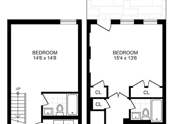 2 beds, 2 baths, 1,500 sqft, $4,450, Unit 1