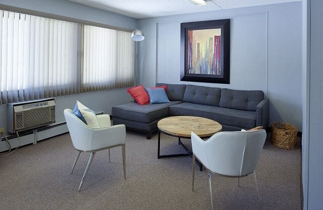 Lounge at Cambridge Towers Apartments, Hopkins, MN