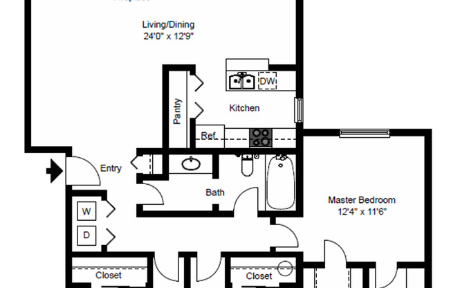 3 beds, 2 baths, 1,132 sqft, $1,990, Unit 123