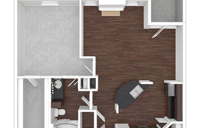 1 bed, 1 bath, 864 sqft, $1,369