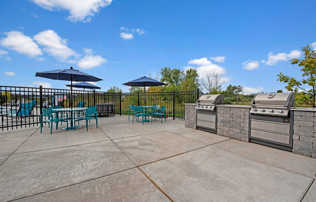 Outdoor Grilling Station at The Lafayette Apartment Homes, Dean Weidner Investments Apartments for rent Fitchburg, WI