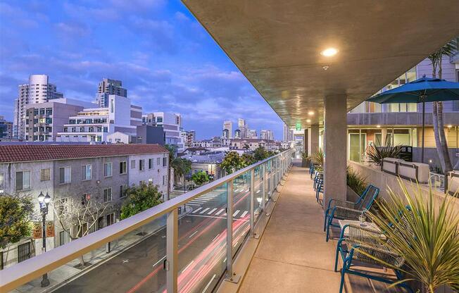 Terrace View at F11 Luxury Apartments in San Diego, CA
