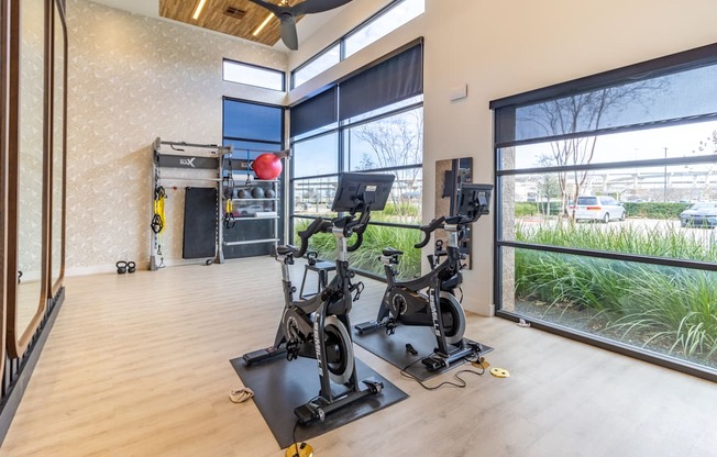 the gym at the shadow creek affordable housing complex in simpsonville