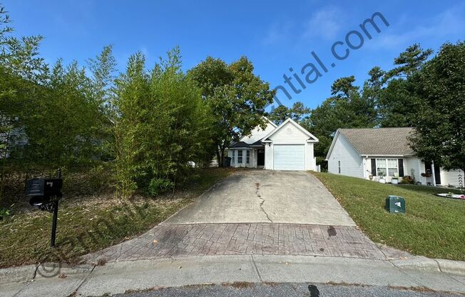 Ranch home with attached garage