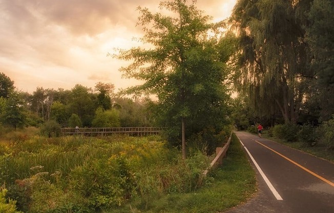 cambridge park apartment neighborhood bike trail