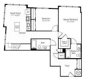 2 beds, 2 baths, 1,346 sqft, $4,894