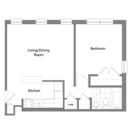 1 bed, 1 bath, 550 sqft, $1,900