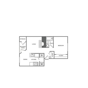 1 bed, 1 bath, 675 sqft, $1,704