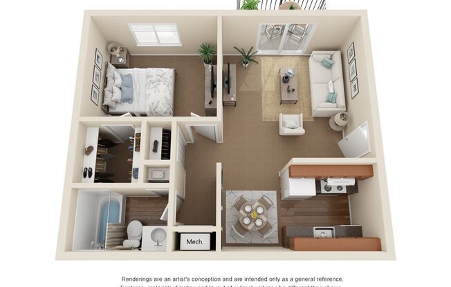 1 bed, 1 bath, 650 sqft, $955, Unit N-1002