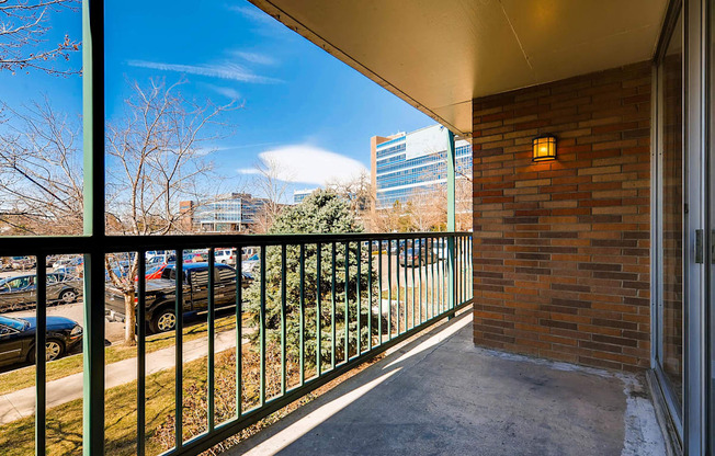 Our Apartment Balcony/Patio at Scandia Apartments