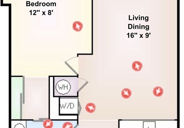 1 bed, 1 bath, 720 sqft, $3,400, Unit 405