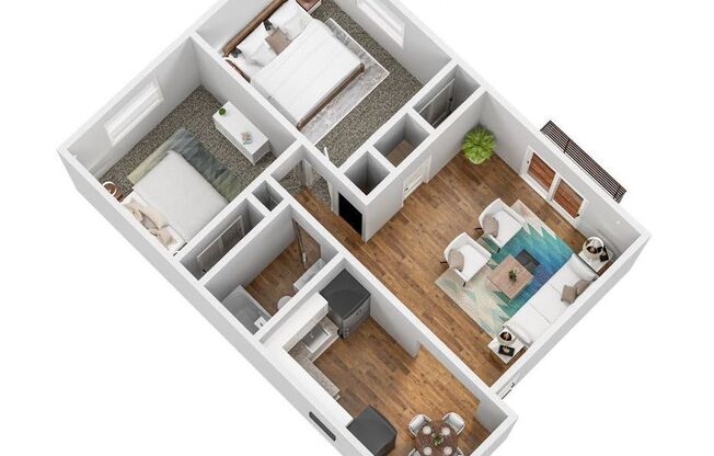 2 beds, 1 bath, 800 sqft, $960