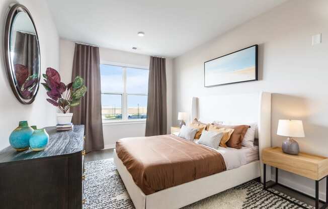Beautiful Bright Bedroom With Wide Windows at Station Bay, South Amboy, NJ, 08879