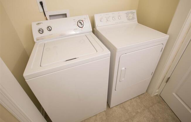 Town-home Washer/Dryer Connections