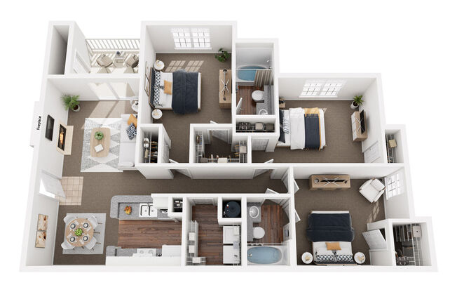 3 beds, 2 baths, 1,350 sqft, $1,600