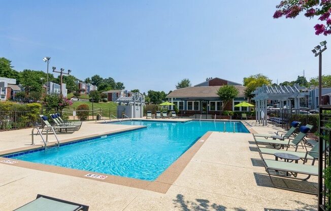 Resort style swimming pool